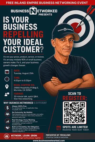 business networked free networking event august 2026 murrieta california